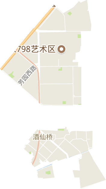 酒仙桥街道电子地图