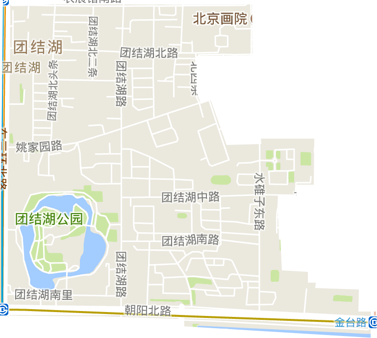 团结湖街道电子地图