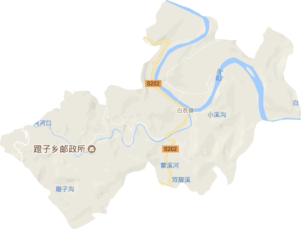 白衣镇电子地图