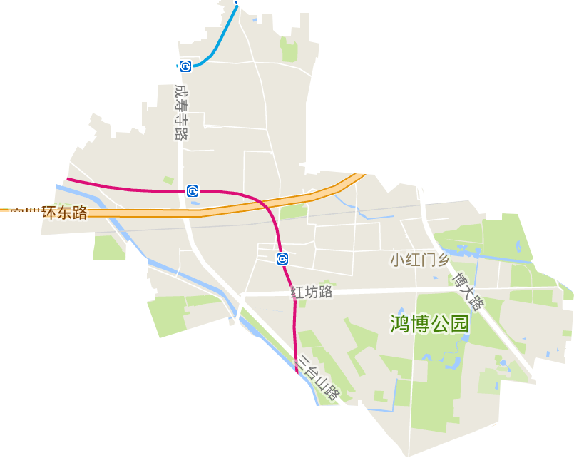 小红门地区办事处电子地图