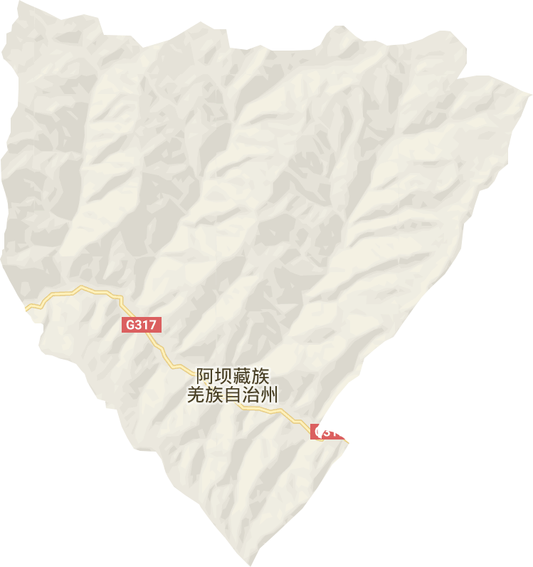 马尔康镇电子地图