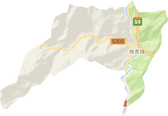 映秀镇电子地图