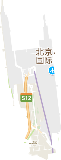 首都机场街道电子地图