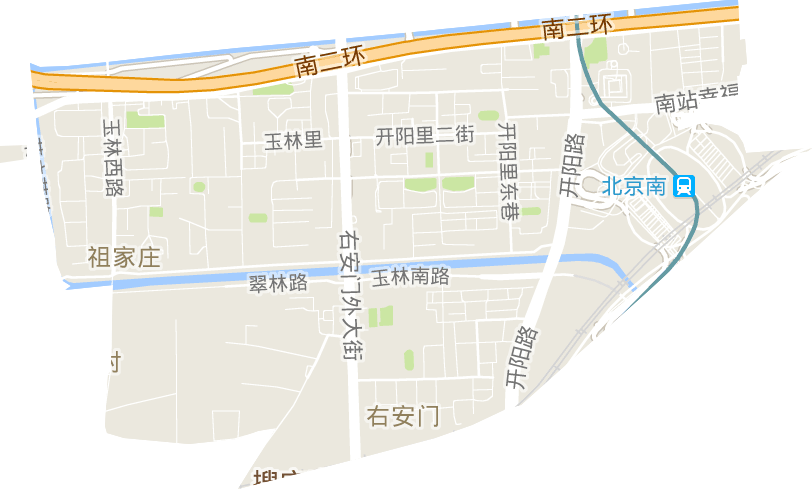 右安门街道电子地图