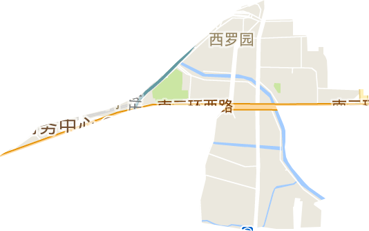 西罗园街道电子地图