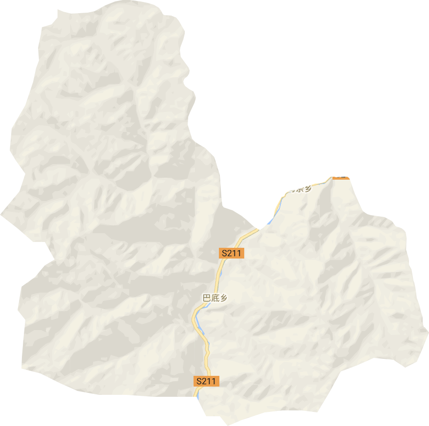 巴底镇电子地图