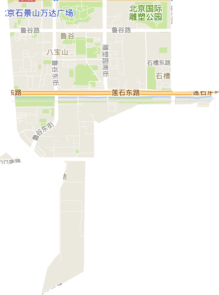 八宝山街道电子地图
