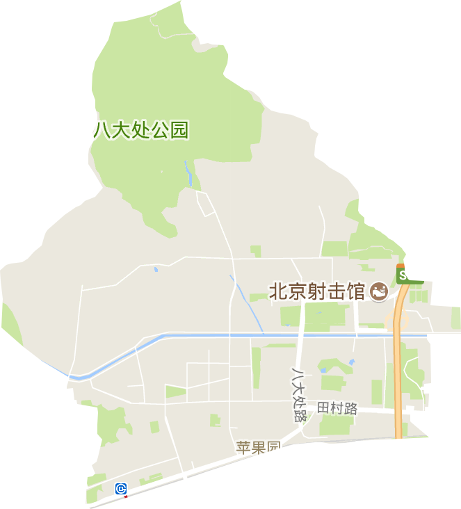 苹果园街道电子地图