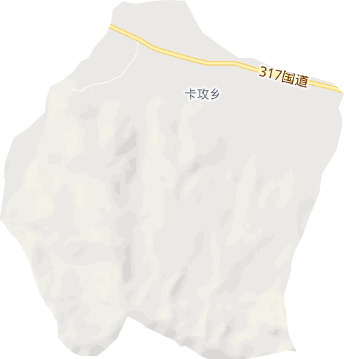 卡攻乡电子地图