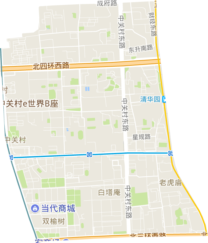 中关村街道电子地图