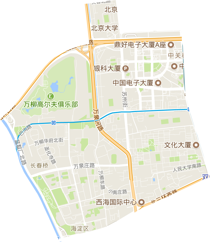 海淀街道电子地图