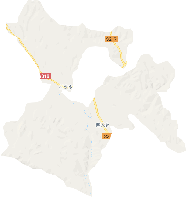 奔戈乡电子地图