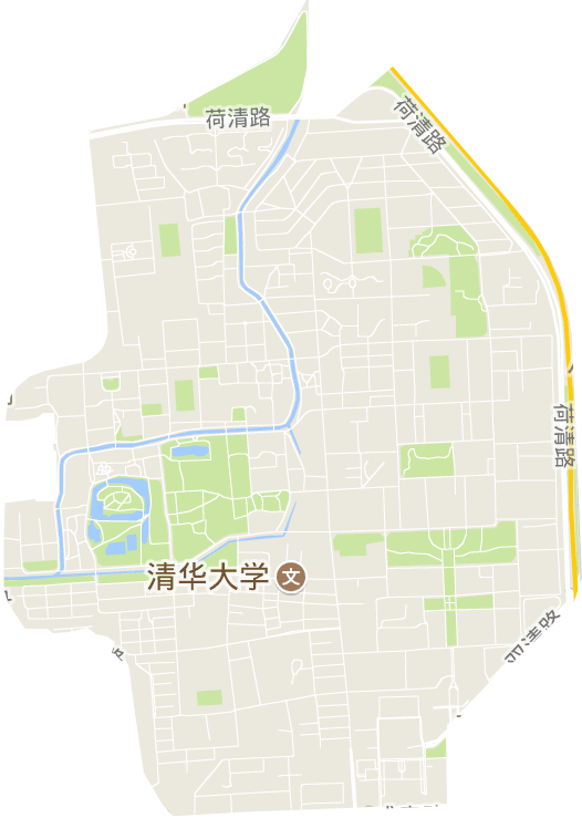 清华园街道电子地图