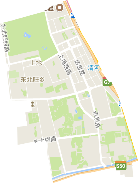 上地街道电子地图