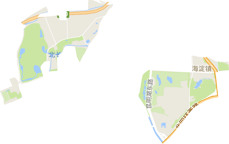 万柳地区办事处电子地图