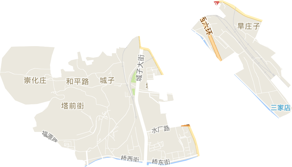 城子街道电子地图
