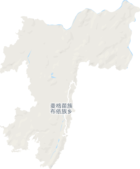 麦格苗族布依族乡电子地图