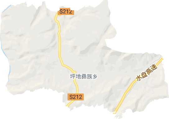 坪地彝族乡电子地图