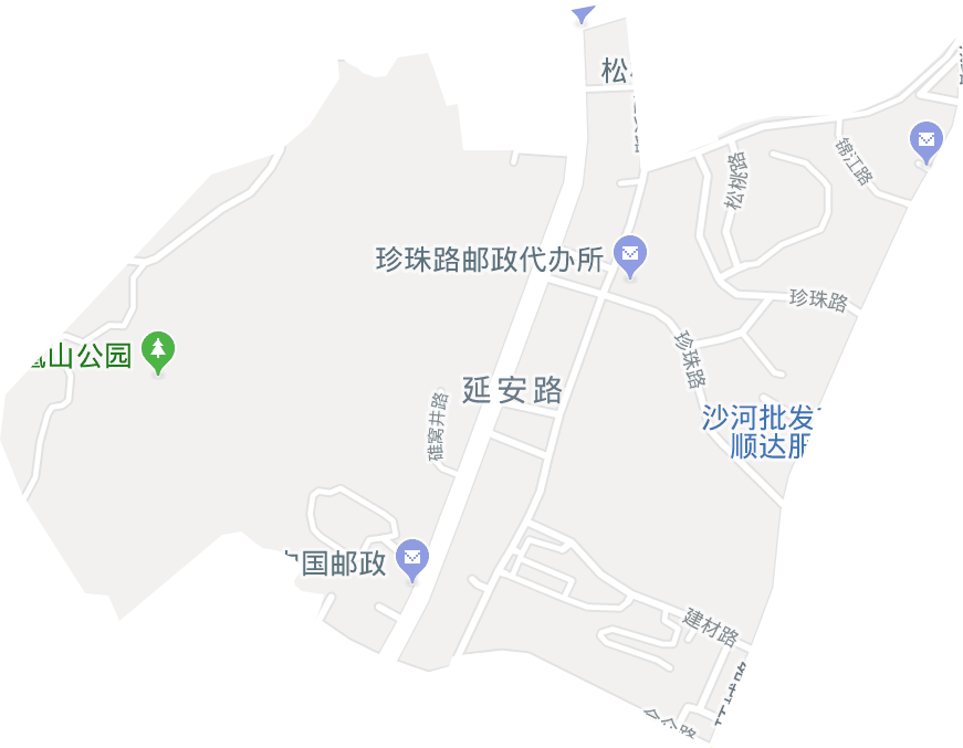 延安路街道电子地图