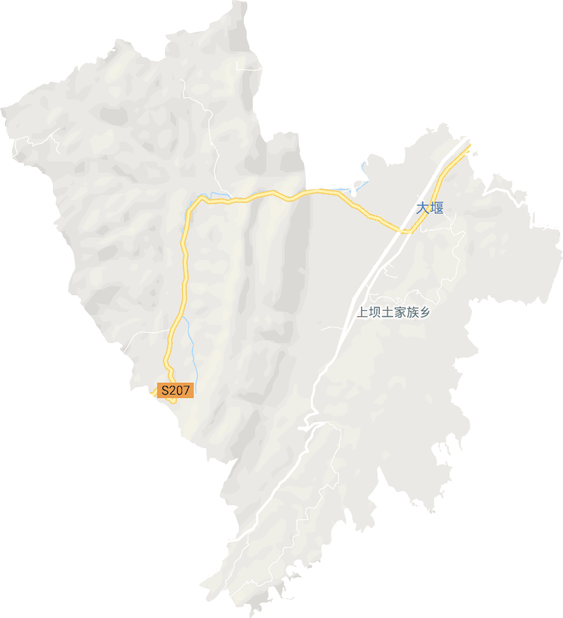 上坝土家族乡电子地图
