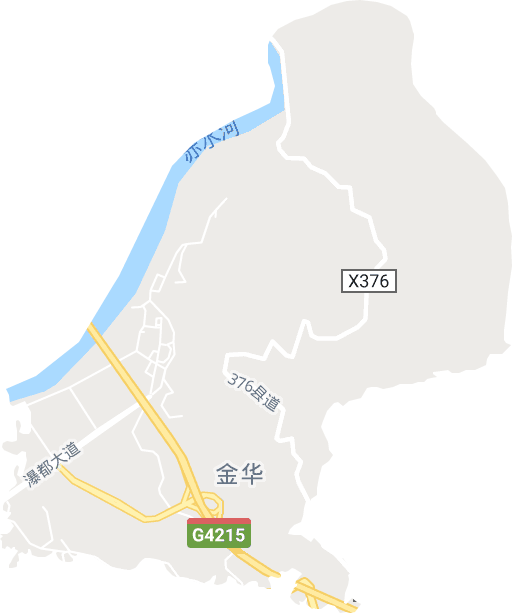 金华街道电子地图