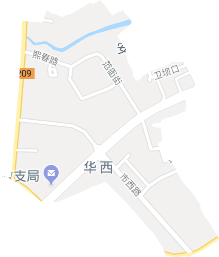 西街街道电子地图