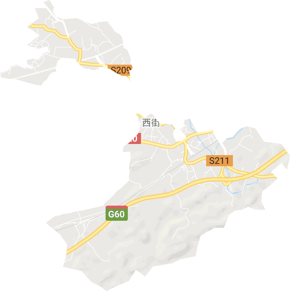 华西街道电子地图