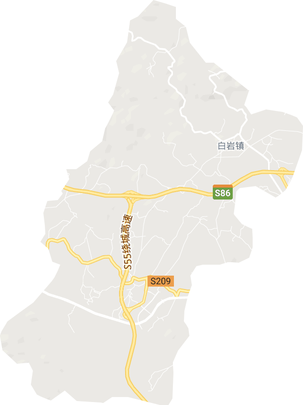 白岩镇电子地图