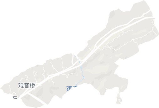 观音桥街道电子地图