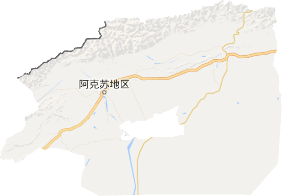 阿克苏地区电子地图