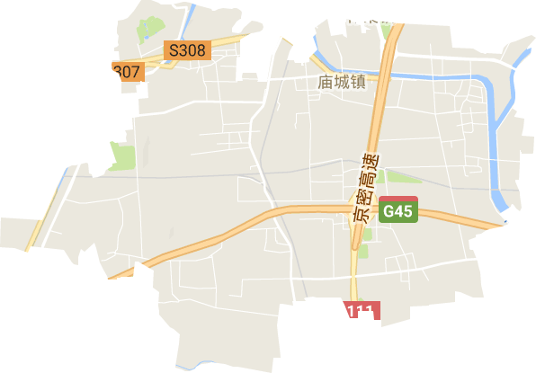 庙城地区办事处电子地图