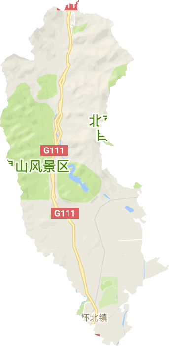 怀北镇电子地图