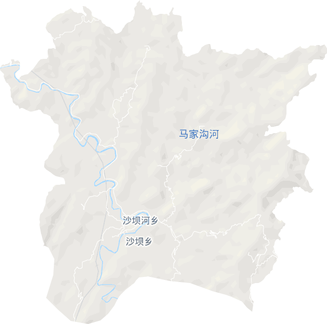 沙坝河乡电子地图