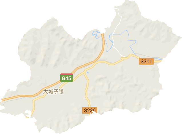 大城子镇电子地图
