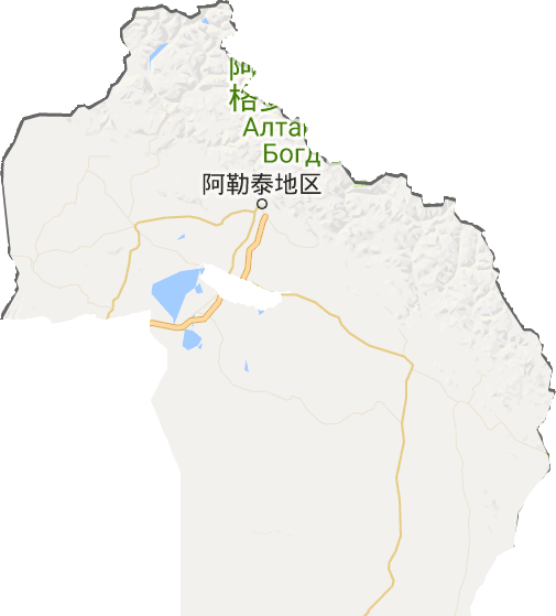 阿勒泰地区电子地图