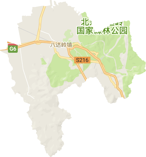 八达岭镇电子地图