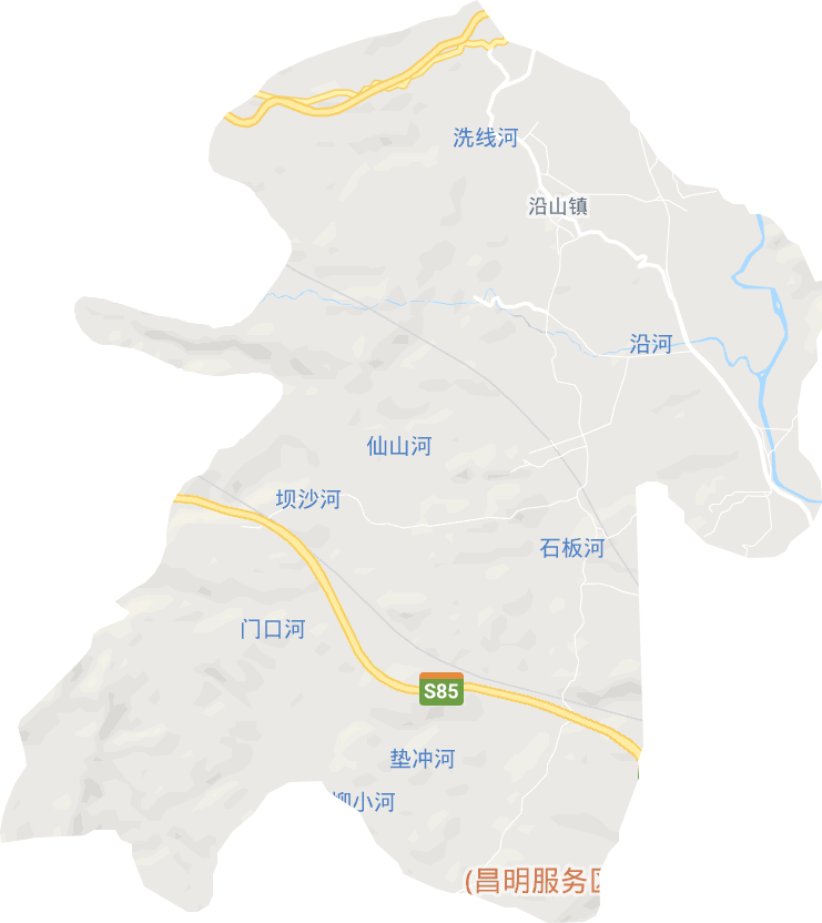 沿山镇电子地图
