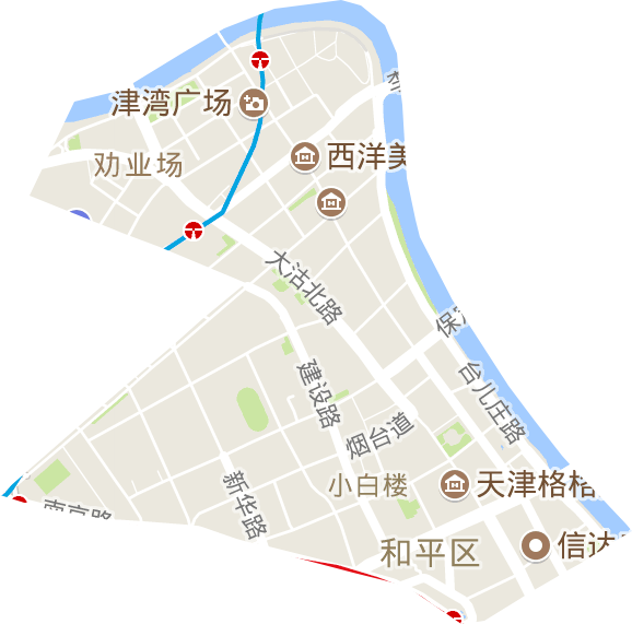 小白楼街道电子地图