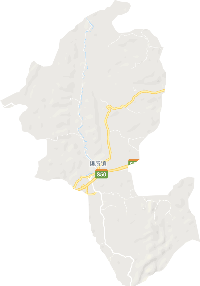 摆所镇电子地图