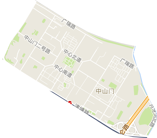 中山门街道电子地图