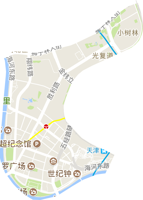 光复道街道电子地图