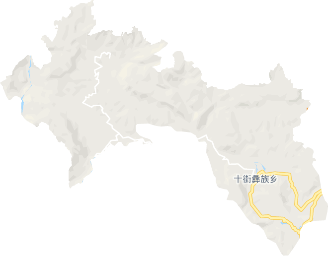 十街彝族乡电子地图