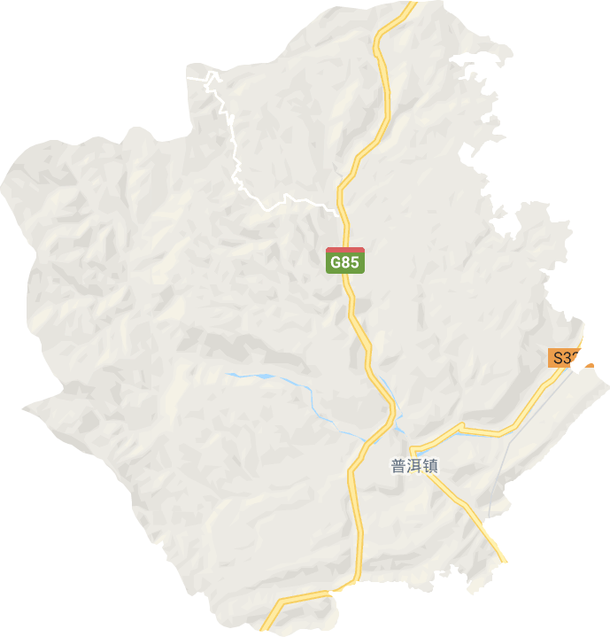 普洱镇电子地图