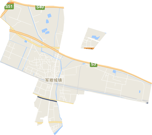 军粮城街道电子地图