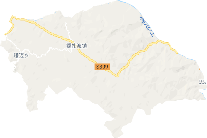 糯扎渡镇电子地图