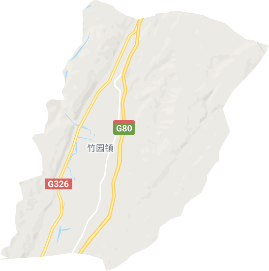 竹园镇电子地图