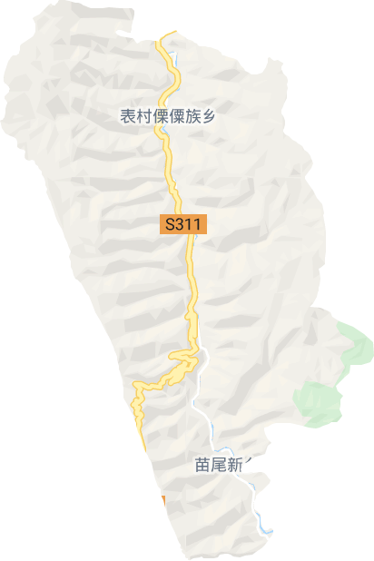 苗尾傈僳族乡电子地图