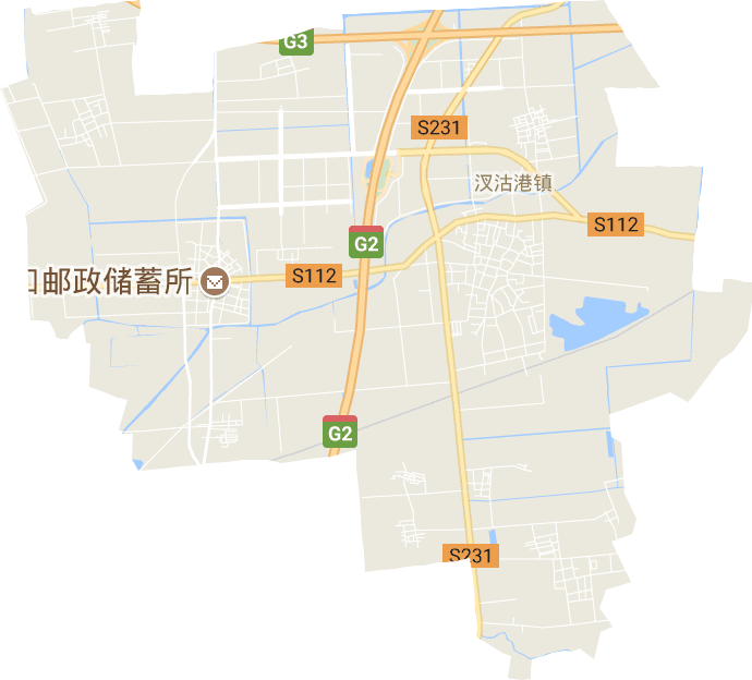 汊沽港镇电子地图