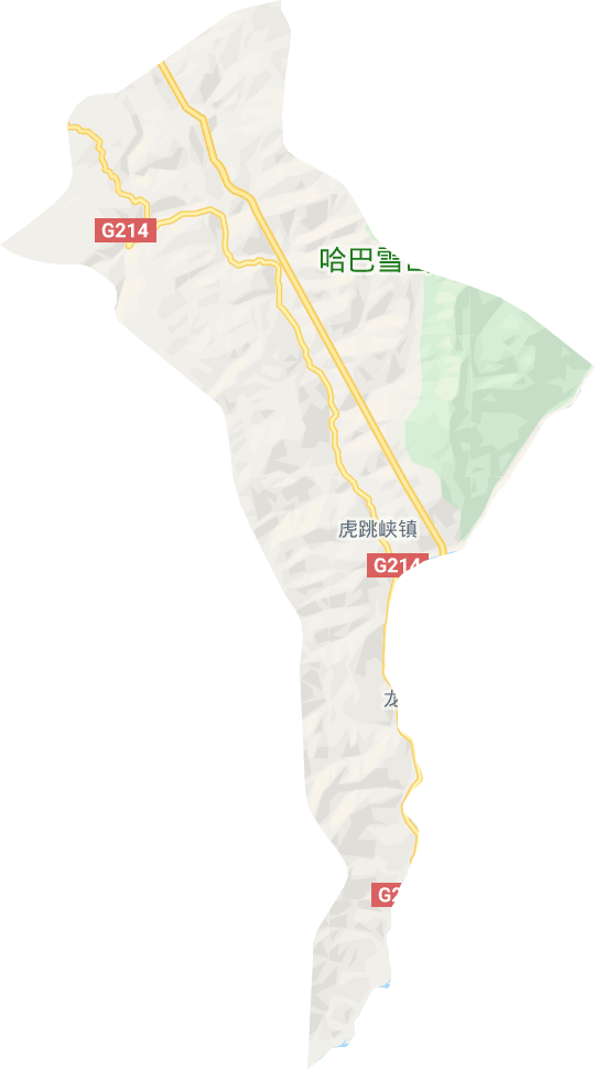 虎跳峡镇电子地图