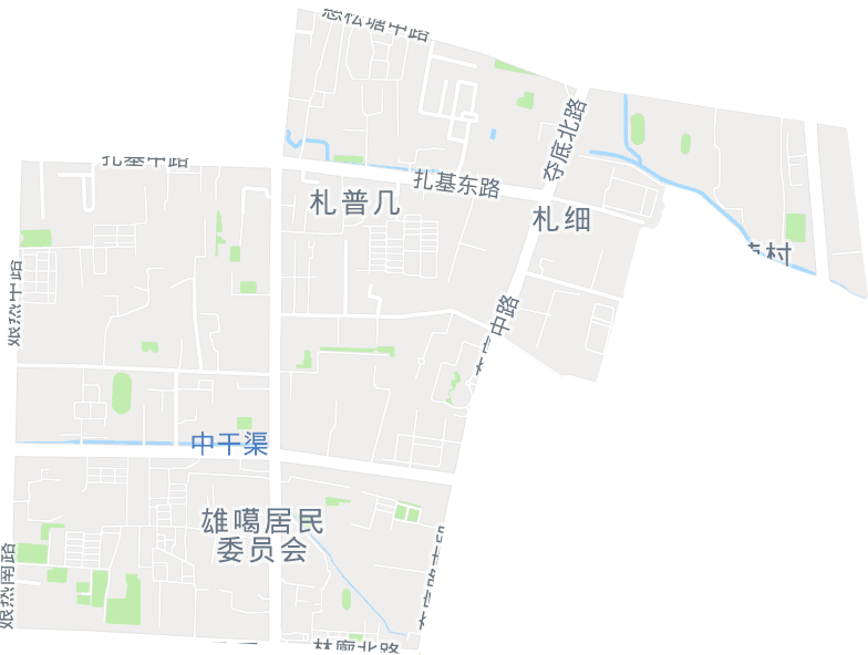扎细街道电子地图